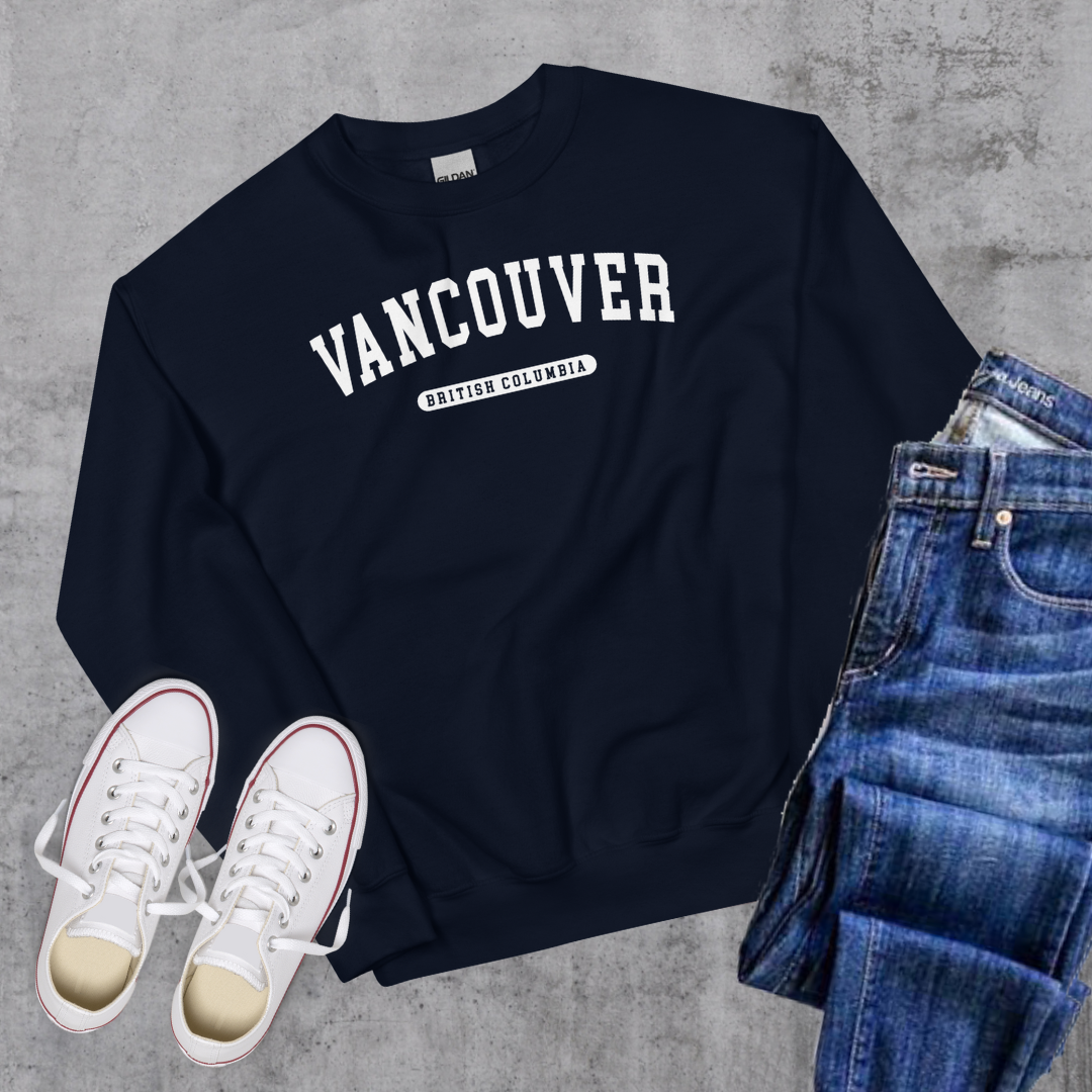 Vancouver BC College Crewneck