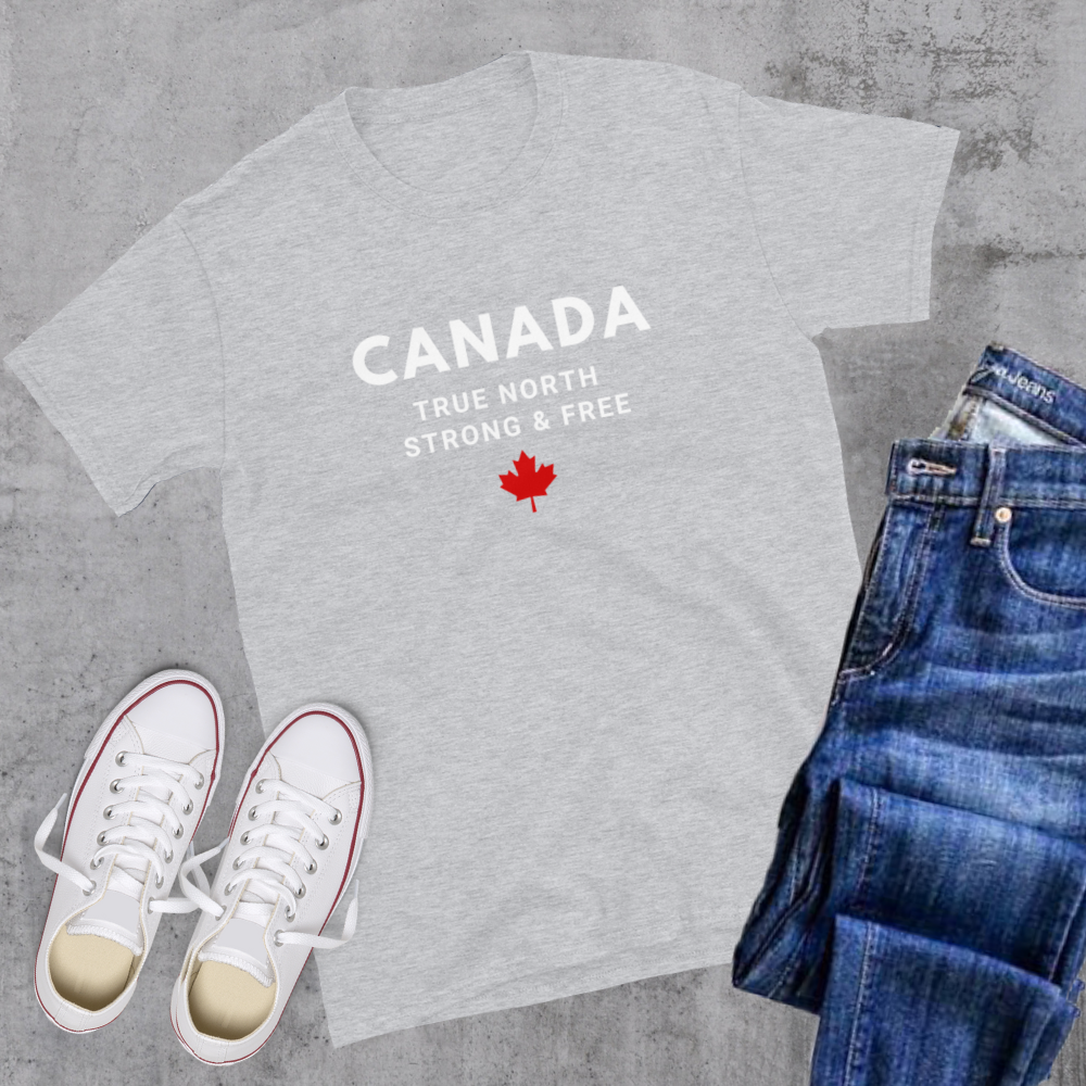 Canada True North Strong & Free 🇨🇦 Tee