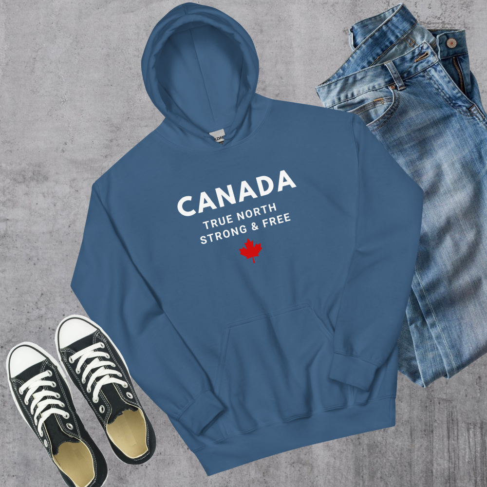 Canada True North Strong & Free 🇨🇦  Hoodie