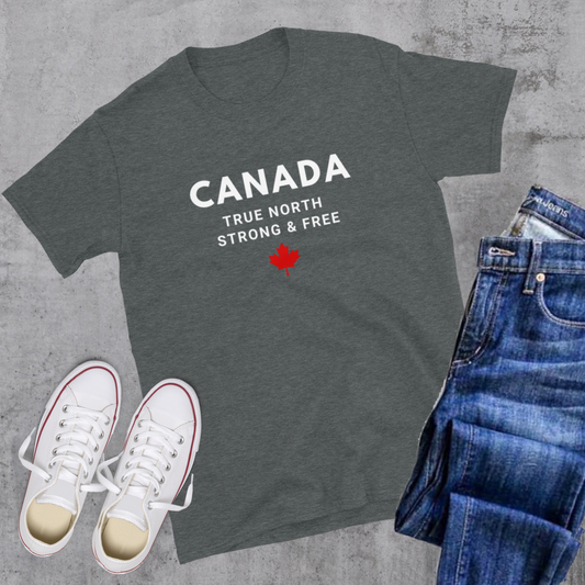 Canada True North Strong & Free 🇨🇦 Tee