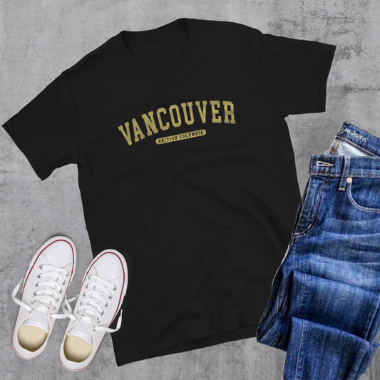 Vancouver BC Gold College Tee
