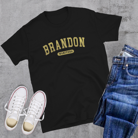 Brandon College Gold Tee