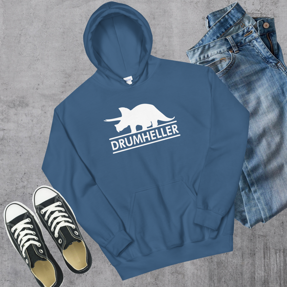 Drumheller Triceratops Hoodie Canadian City Apparel