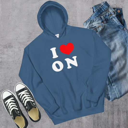 I ❤️  ON Hoodie